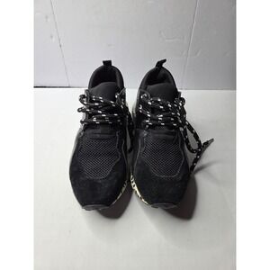 Cliff CLIF02S1 Black Animal Print Chunky Platform Sneakers Mens 7.5M